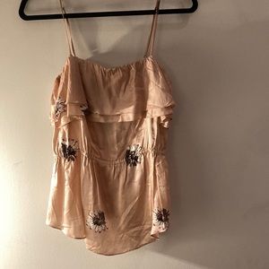 Rebecca Taylor dusty rose camisole top - size 8